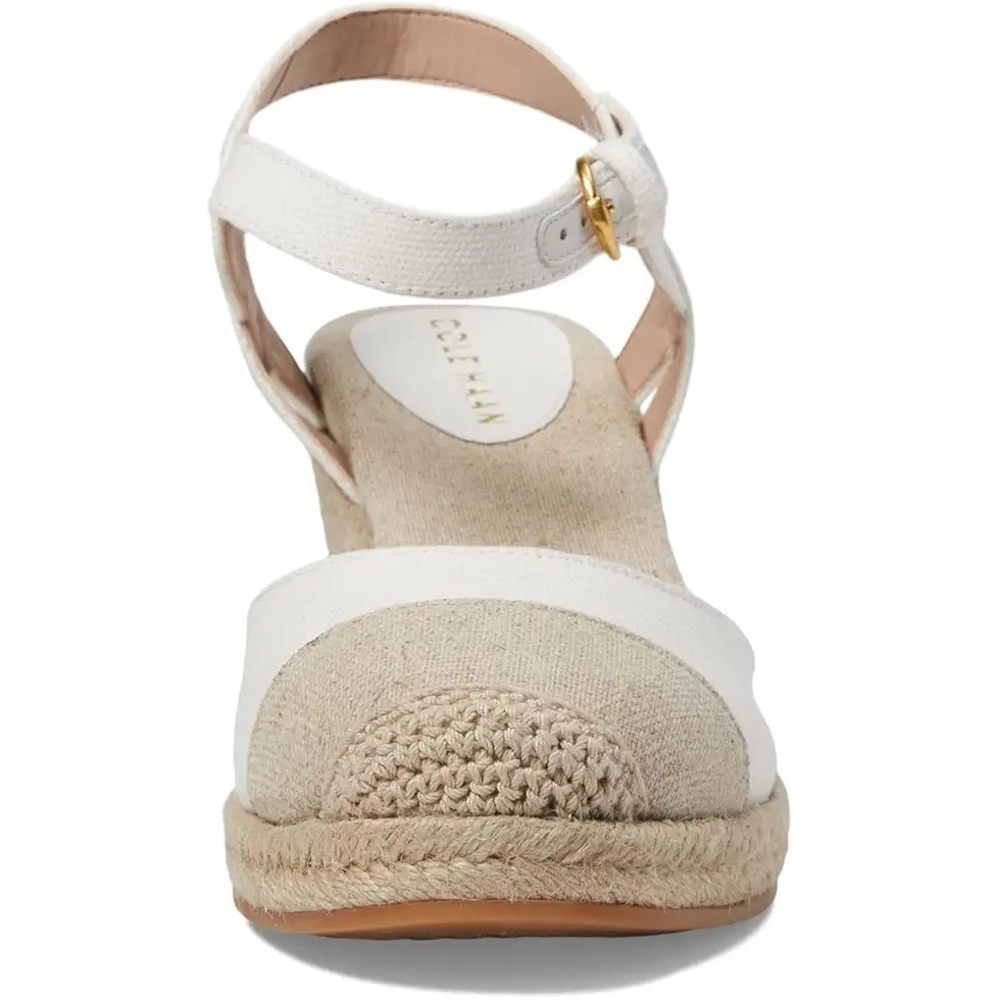 Cole Haan Cloudfeel Espadrille Wedge Sandal perfect neutral sandal spring NEW - Picture 2 of 12